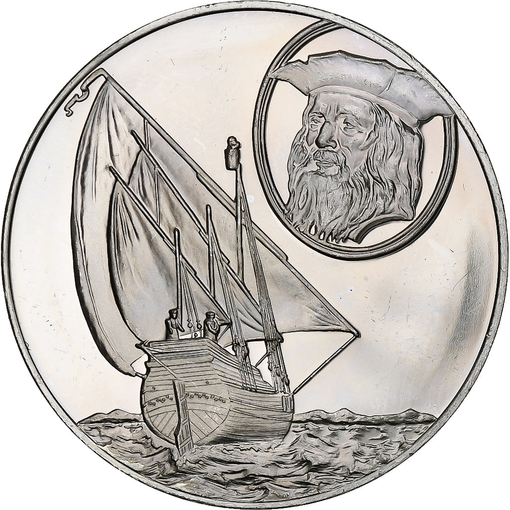 Germany, Medal, Les Grands Explorateurs, Bartholomeu Dias, Silver, AU(50-53)