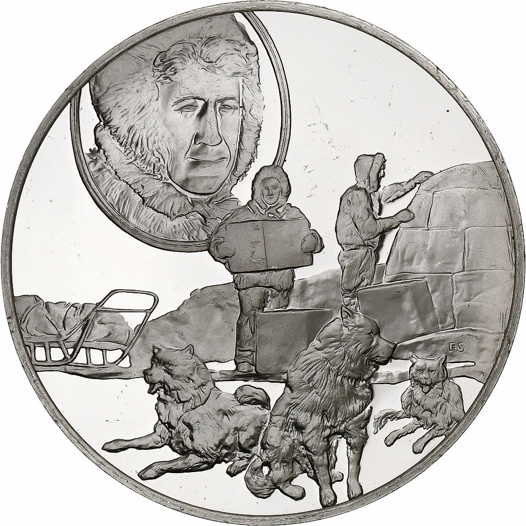 Allemagne, Médaille, Les Grands Explorateurs, Vilhjalmur Stefansson, Argent
