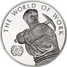 France, Médaille, Nations Unies, The World of Work, 1974, Argent, TTB+