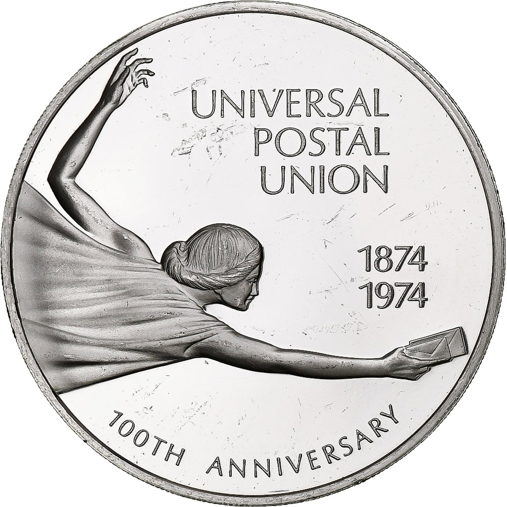 France, Medal, Nations Unies, Universal Postal Union, 1974, Silver, AU(50-53)