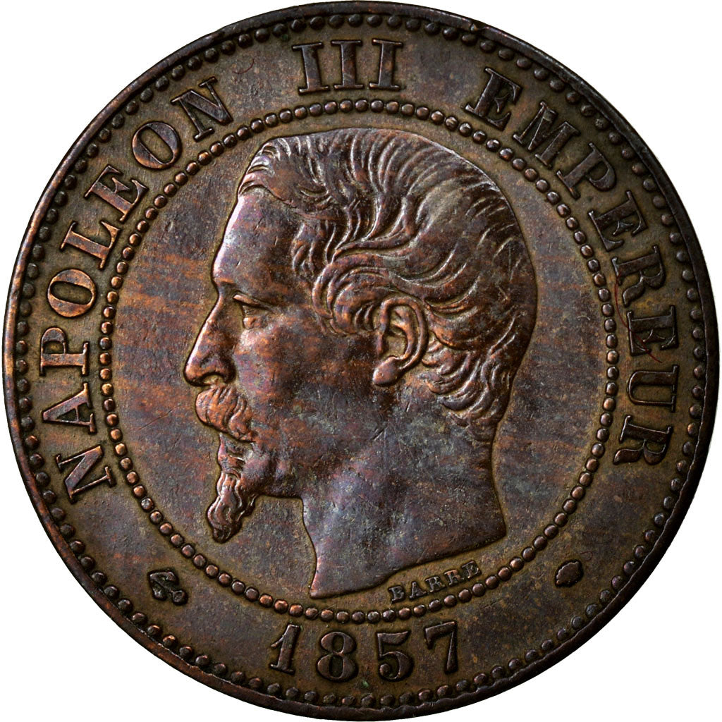 Monnaie, France, Napoleon III, Napoléon III, 2 Centimes, 1857, Marseille, TTB