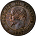 Monnaie, France, Napoleon III, Napoléon III, 2 Centimes, 1857, Marseille, TTB