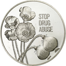 Frankrijk, Medaille, Nations Unies, Stop Drug Abuse, 1973, Zilver, ZF+