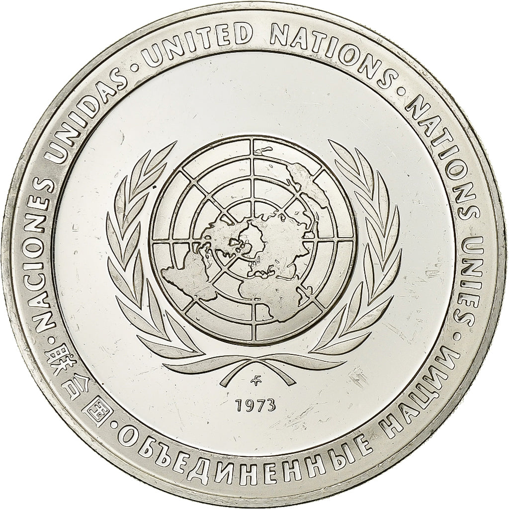 Frankrijk, Medaille, Nations Unies, Stop Drug Abuse, 1973, Zilver, ZF+