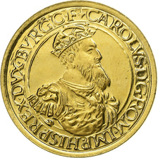 Belgique, 50 Écu, 1/2 Oz, Charles Quint, 1987, Bruxelles, BE, Or, SUP, KM:167