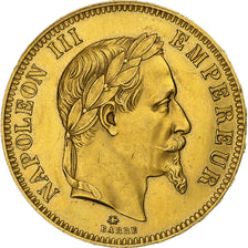 Francja, Napoleon III, 100 Francs, 1862, Paris, Złoto, AU(55-58), Gadoury:1136