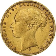 Australia, Victoria, Sovereign, 1874, Sydney, Gold, EF(40-45), KM:7