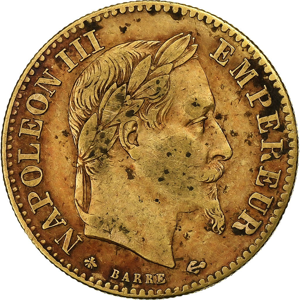 France, Napoleon III, 10 Francs, 1862, Paris, Gold, VF(30-35), Gadoury:1015