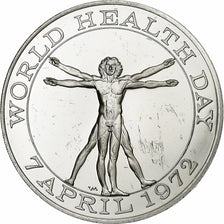 Francia, medaglia, Nations Unies, World Health Day, 1972, Argento, BB+