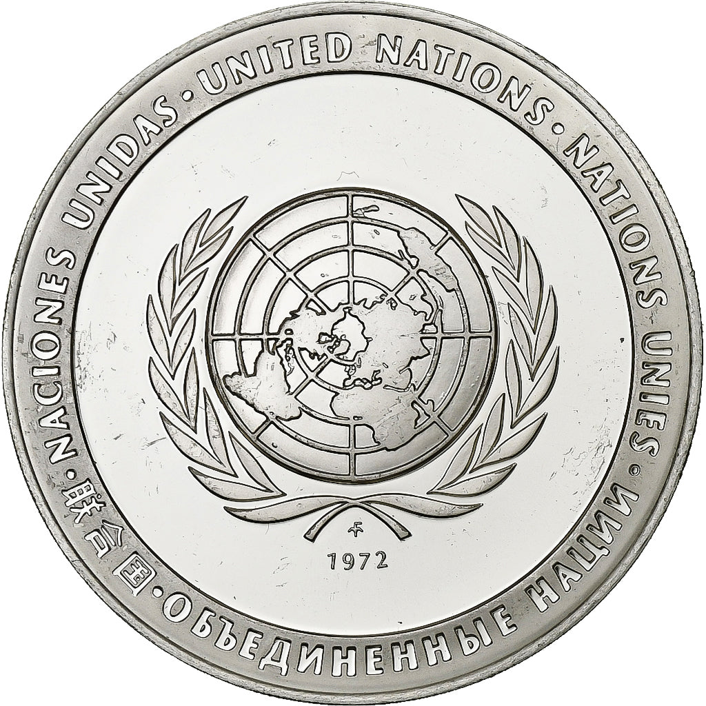 France, Medal, Nations Unies, Economic Commission for Europe, 1972, Silver