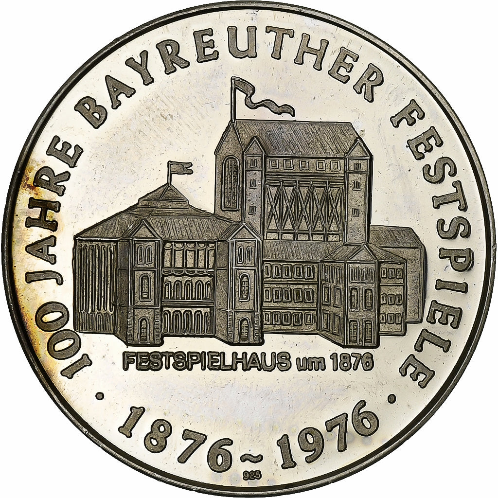 Germany, Medal, Musique, Richard Wagner, 1976, Silver, AU(50-53)