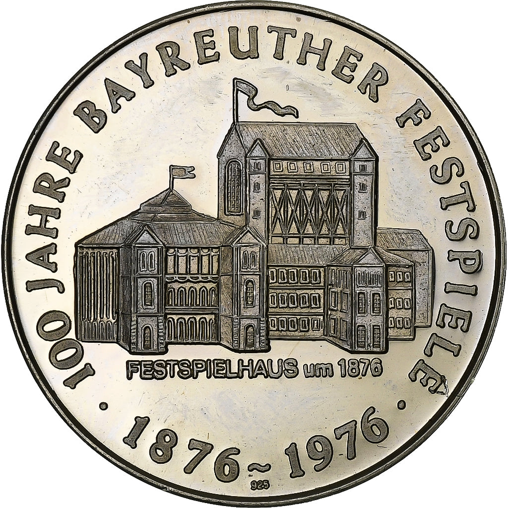 Germany, Medal, Musique, Richard Wagner, 1976, Silver, AU(50-53)