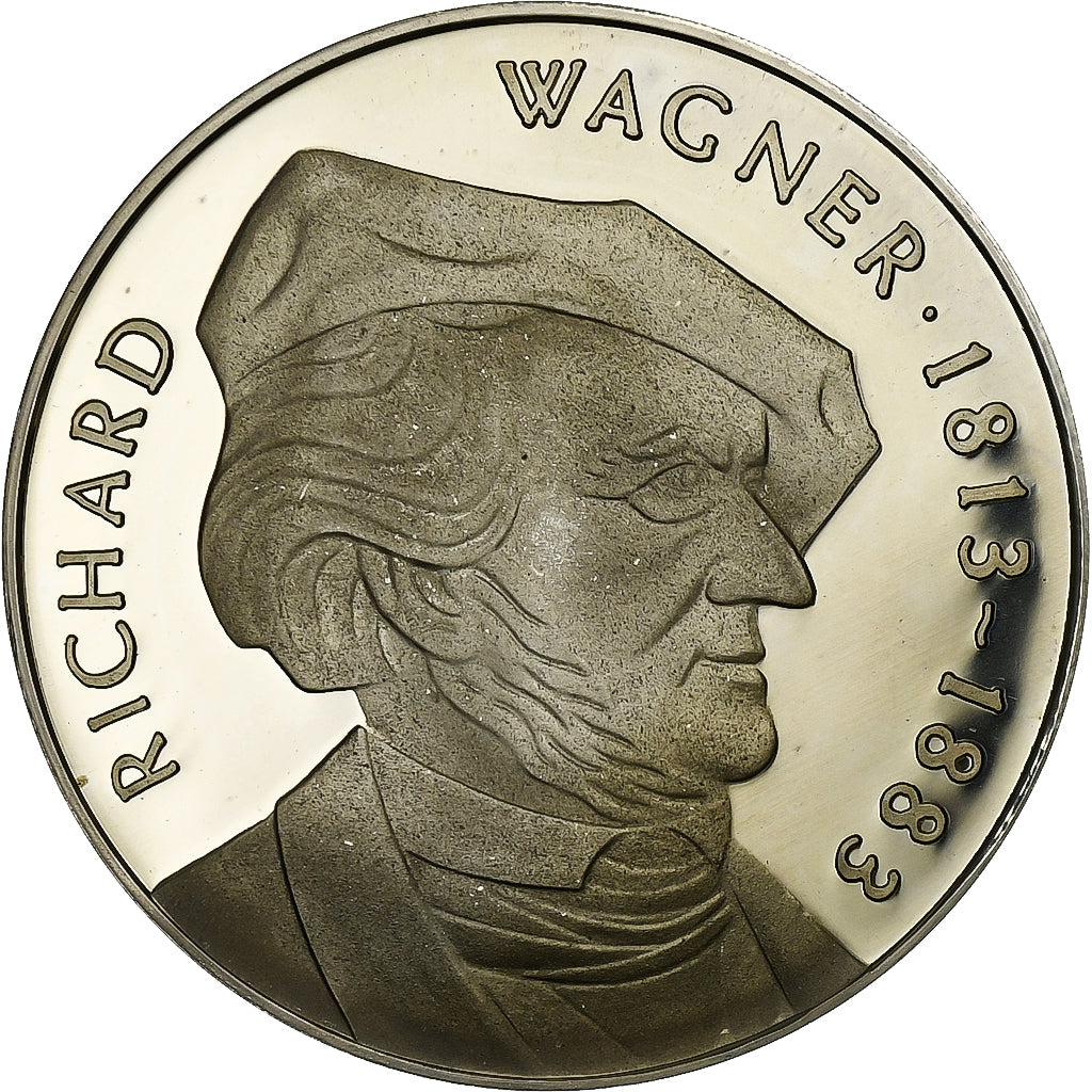 Allemagne, Médaille, Musique, Richard Wagner, 1976, Argent, SPL+