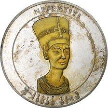 France, Medal, Nefertiti, Ancient Egypt, Silver, AU(55-58)