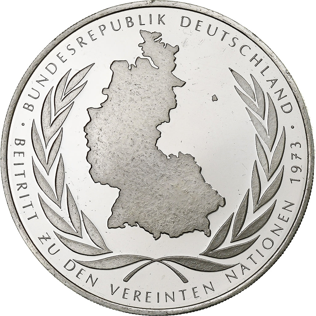 Allemagne, Médaille, Beitritt zu den Vereinten Nationen, 1973, Argent, SUP