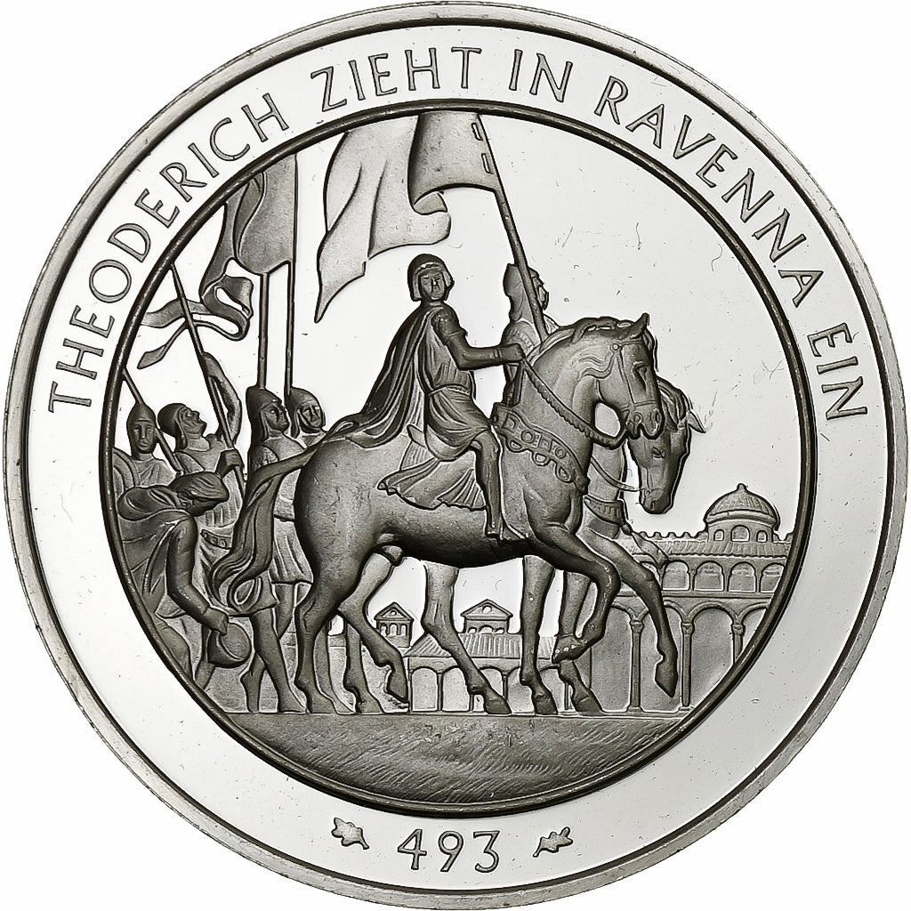 Allemagne, Médaille, Theoderich Zieht in Ravenna Ein, Argent, TTB+