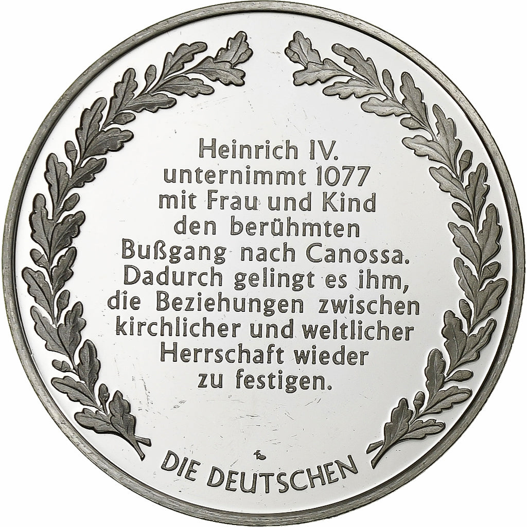 Germania, medaglia, Heinrich IV in Canossa, Argento, BB+