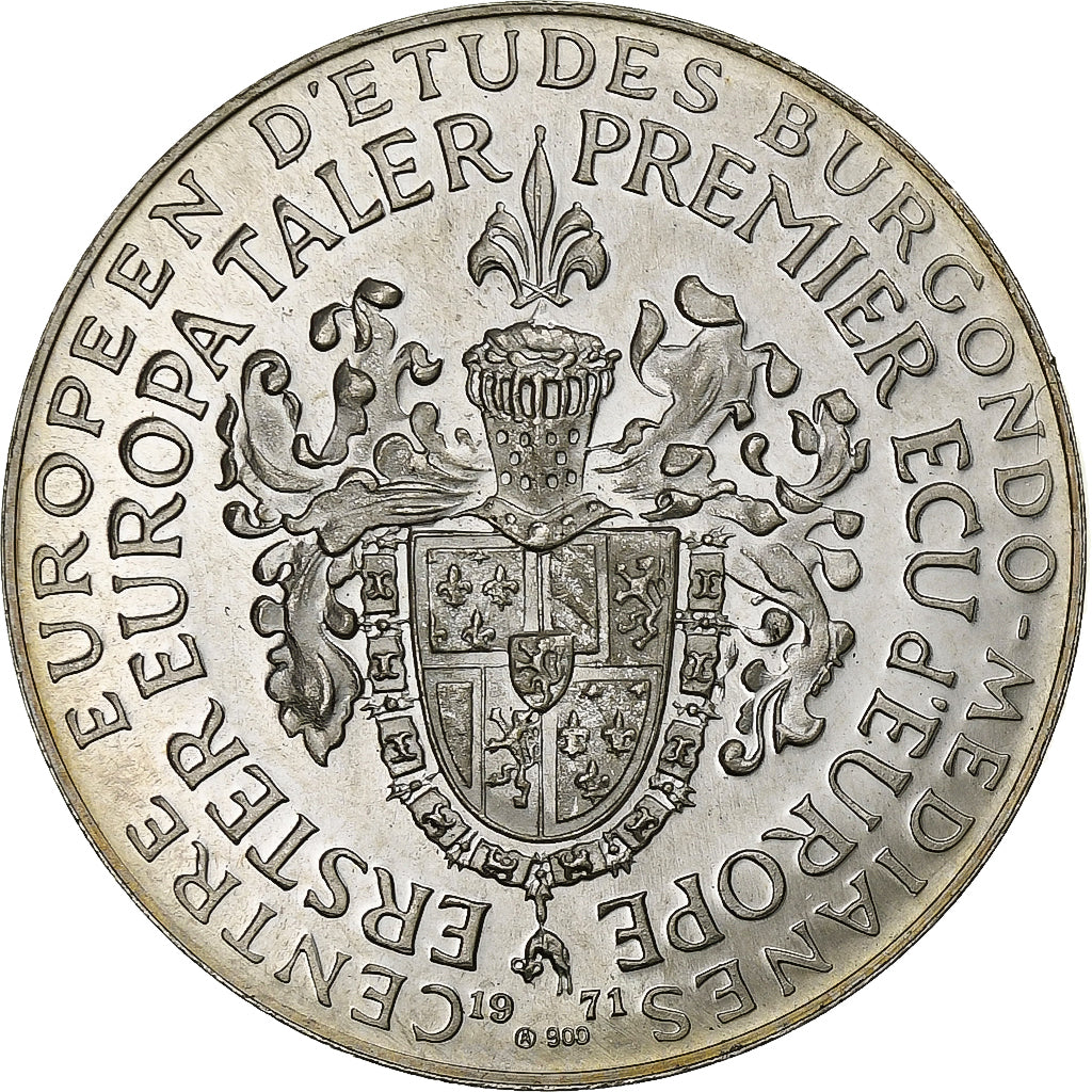 France, Medal, Robert Schuman, Centre Européen d'études Burgondo-medianes