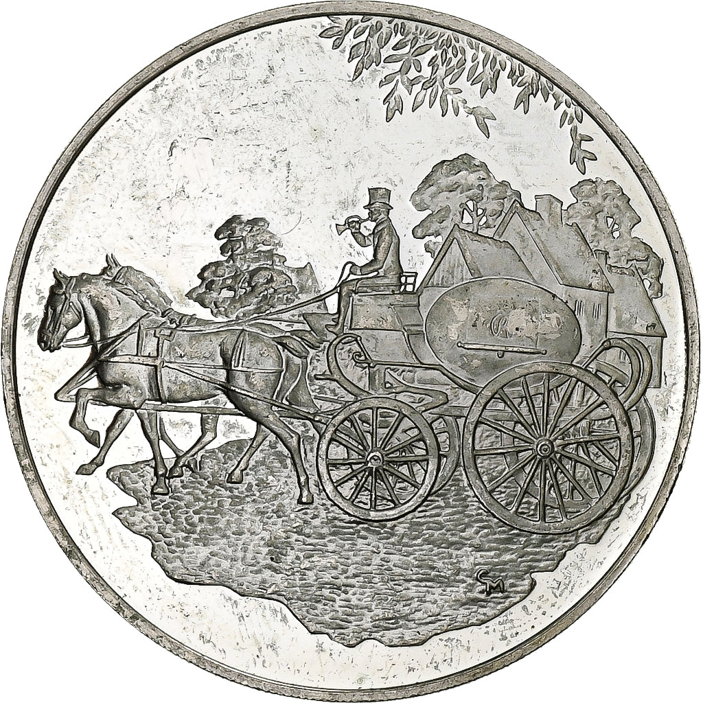 France, Medal, Exposition Philatélique Internationale HAFNIA, 1976, Silver