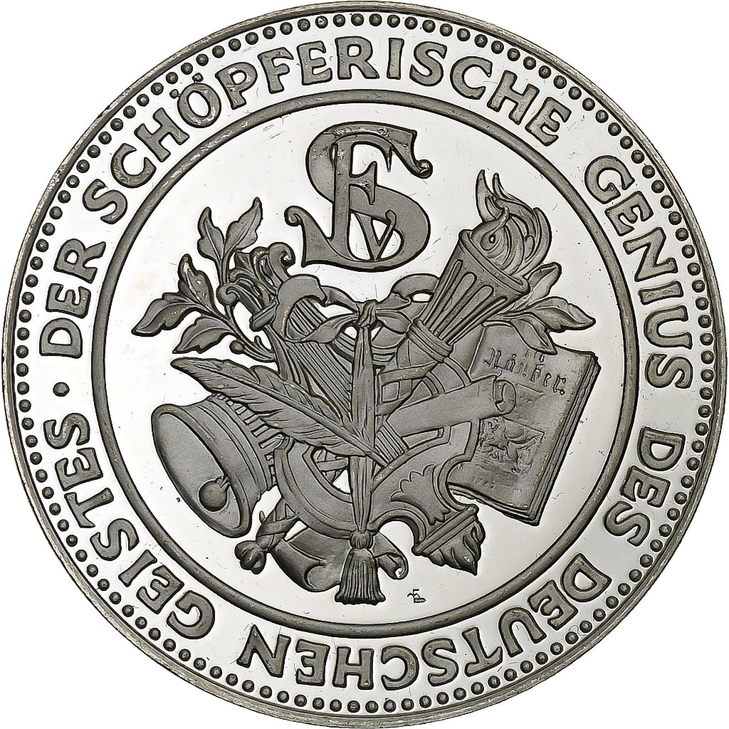 Germania, medaglia, Friedrich von Schiller, Argento, SPL-