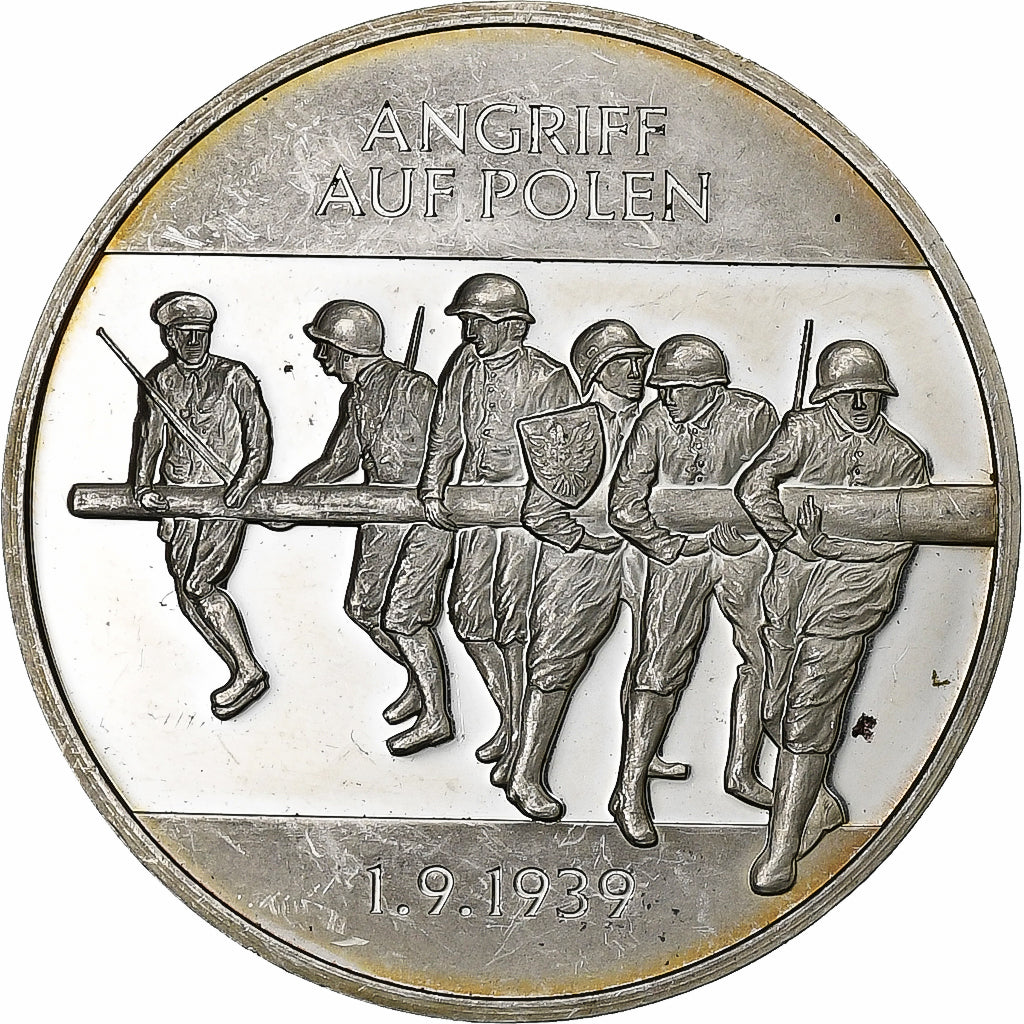 Germania, medaglia, Angriff auf Polen,, Argento, SPL-
