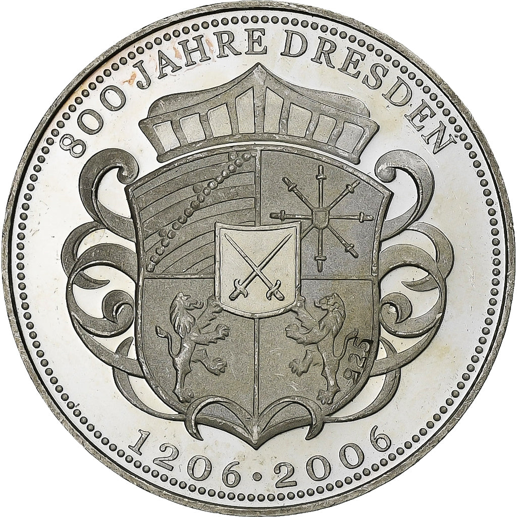 Germania, medaglia, 800 Jahre Dresden, 2006, Argento, BB+