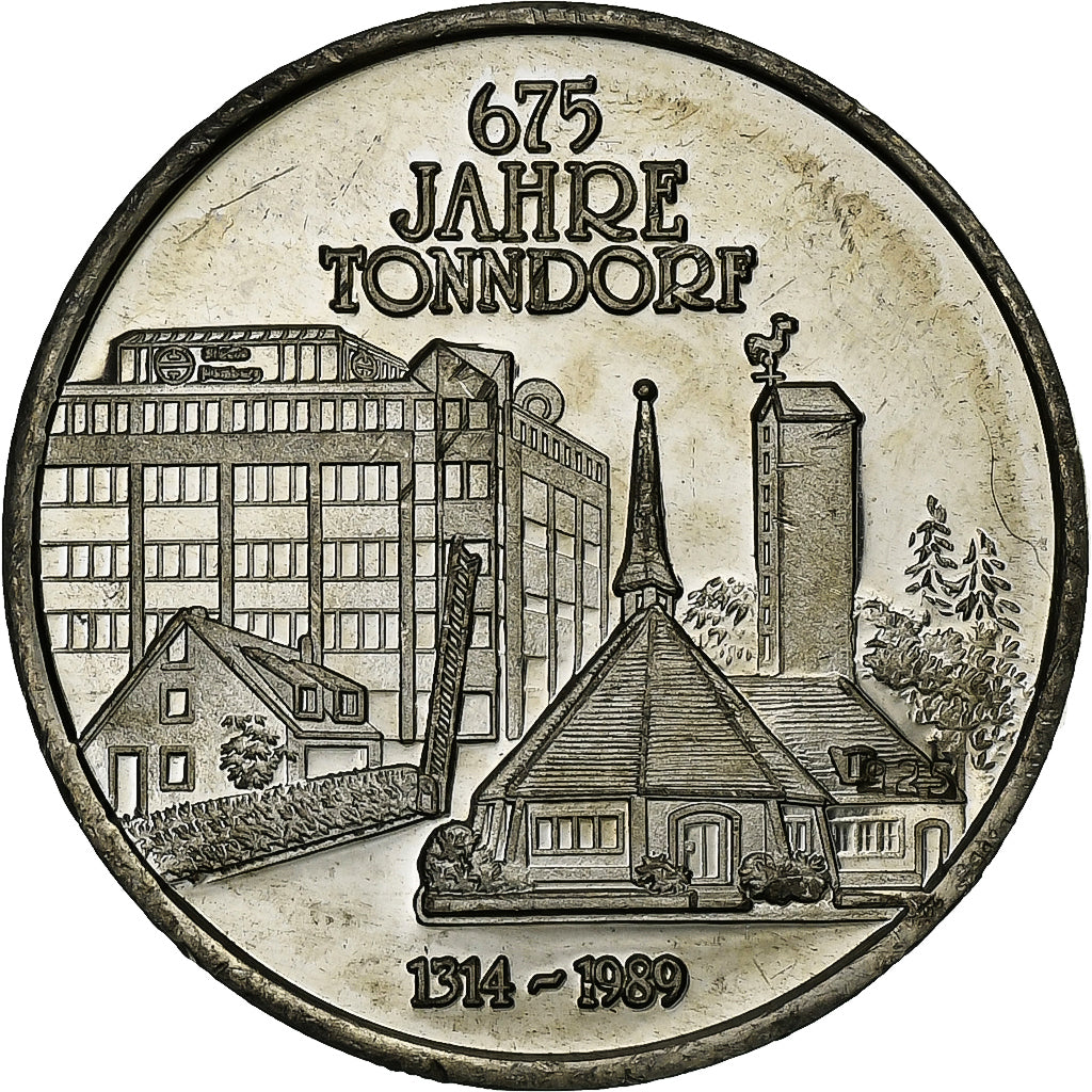 Germany, Medal, 675 Jahre Tonndorf, 1989, Silver, AU(50-53)