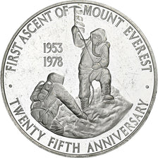 Royaume-Uni, Médaille, First Ascent of Mount Everest, 25 Years, 1978, Argent