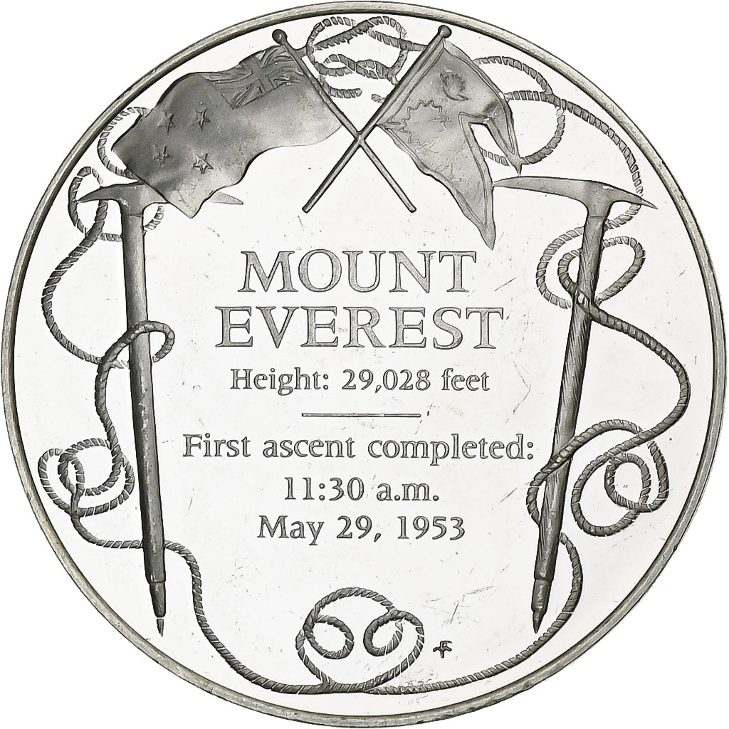 Royaume-Uni, Médaille, First Ascent of Mount Everest, 25 Years, 1978, Argent