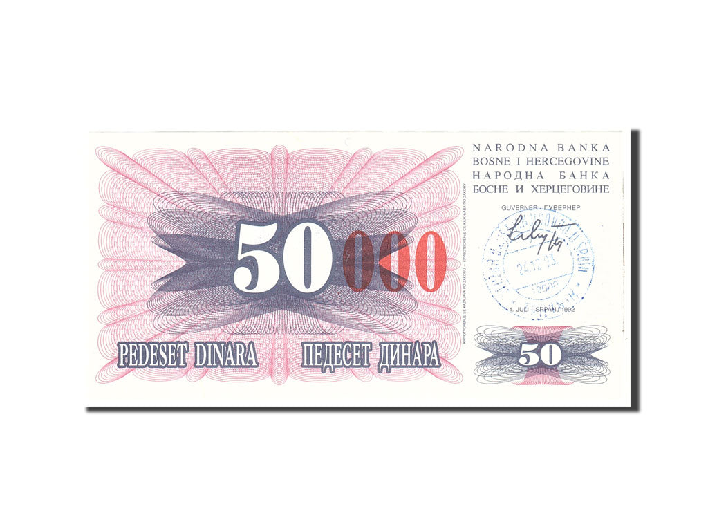 Banknote, Bosnia - Herzegovina, 50,000 Dinara, 1993, 1993-12-24, KM:55d