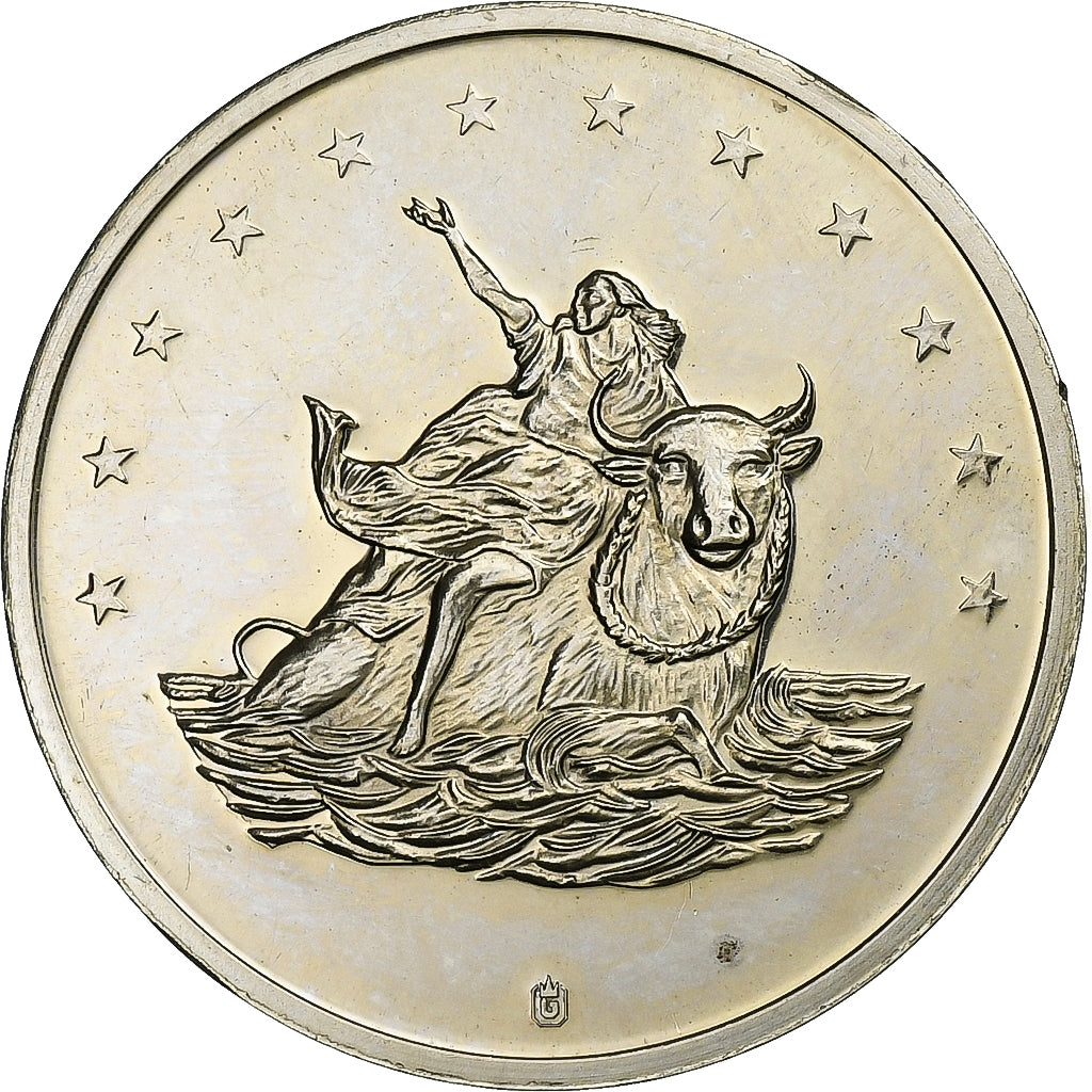 Francia, medalla, 10 Euro Europa, 1997, Copper Plated Silver, EBC
