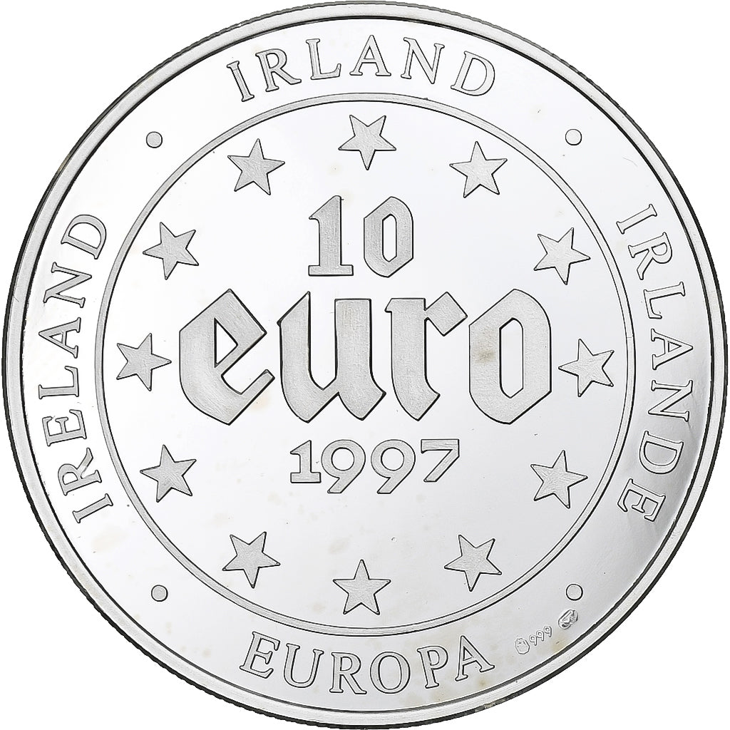 Irlande, 10 Euro, Europa, 1997, Argent, SPL