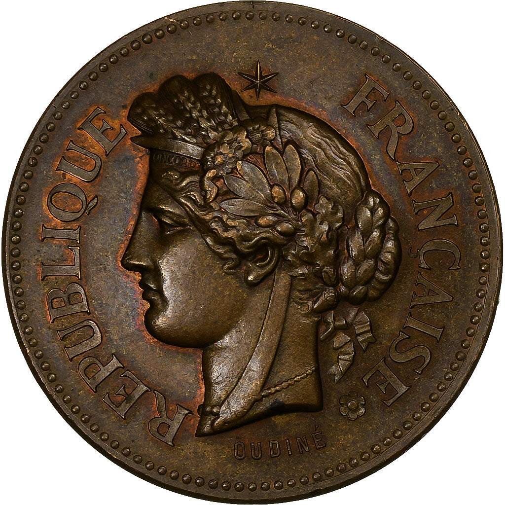 Frankreich, Medaille, Prix, Récompense, 1891, Bronze, Oudiné, VZ