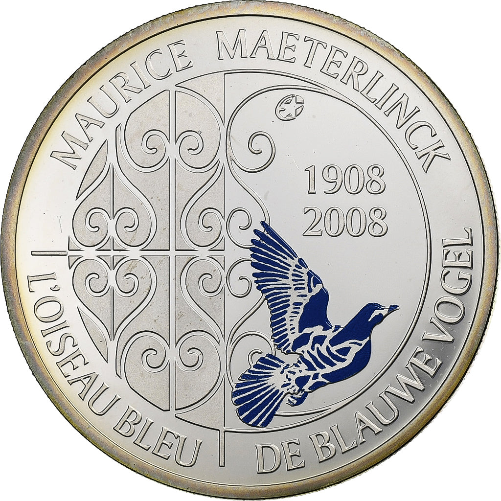 Bélgica, 10 Euro, L'Oiseau bleu, BE, colourized, 2008, Brussels, Prata