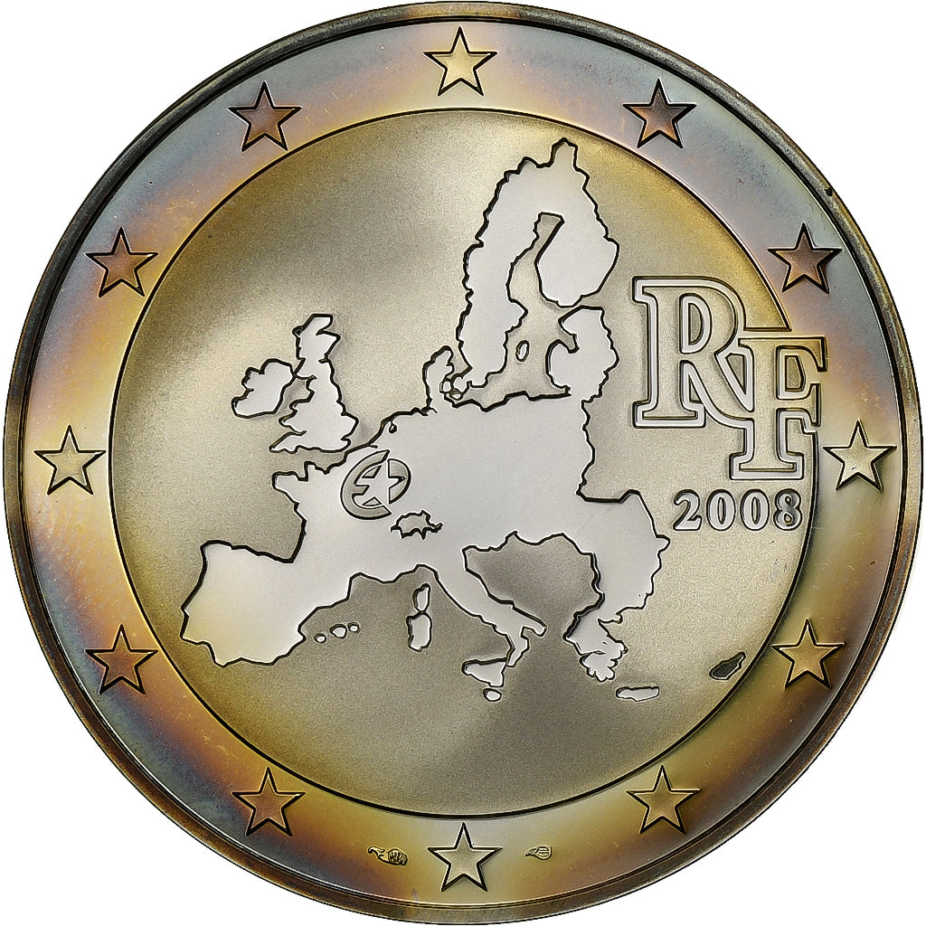 France, 1-1/2 Euro, Le Parlement Européen, 2008, Proof, MS(65-70), Silver