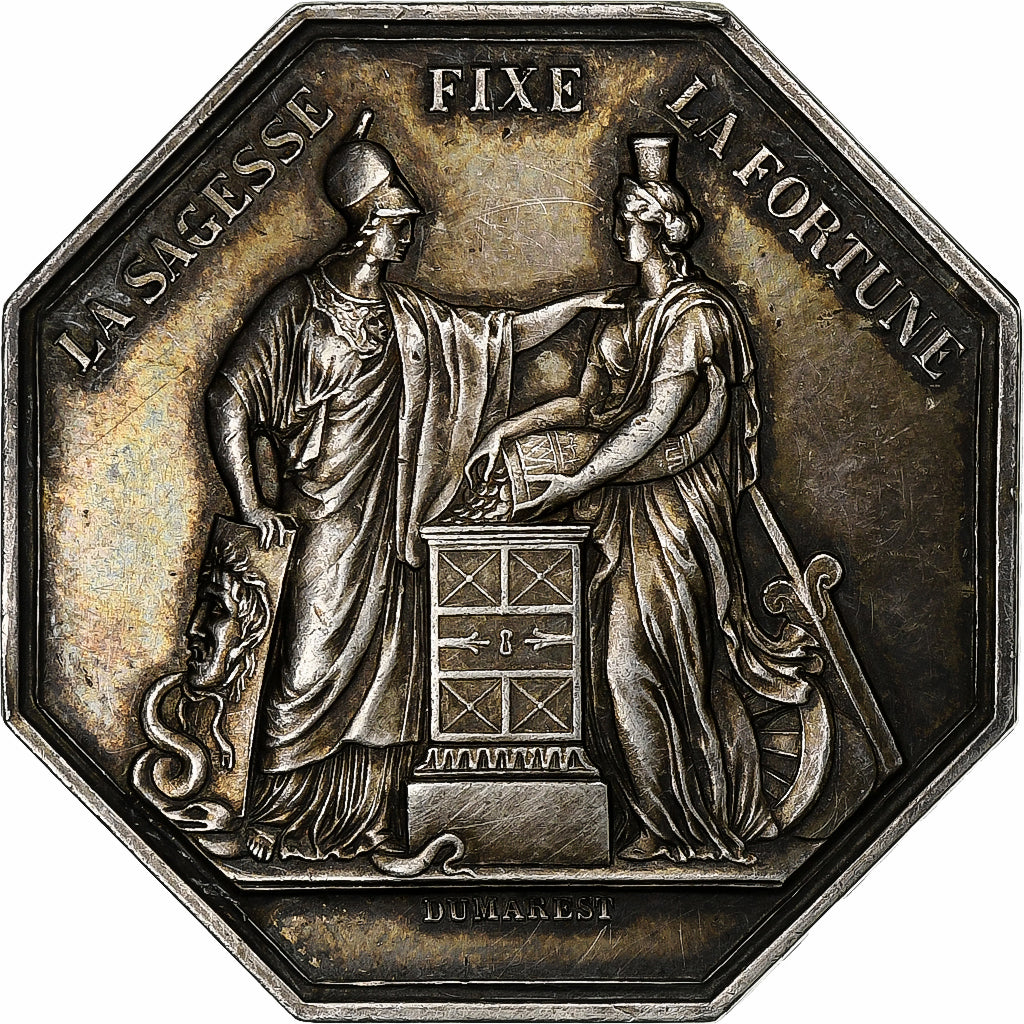 Francia, ficha, Banque de France, An VIII, Argento, Dumarest, SPL