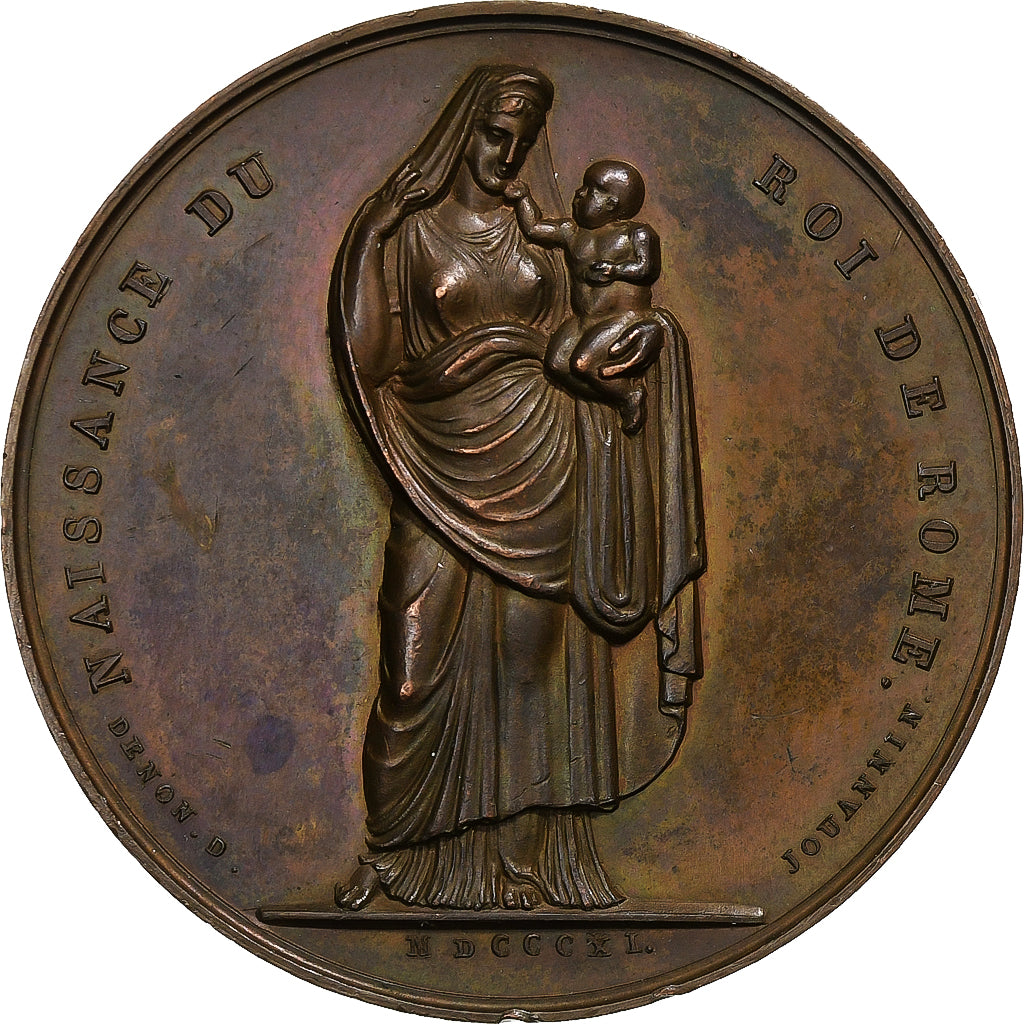 Francja, medal, Napoleon Ier , Naissance du Roi de Rome, 1811, Brązowy