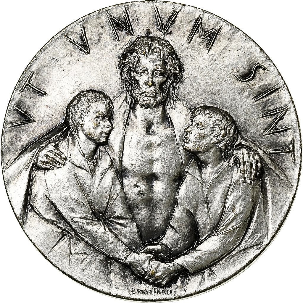 Vaticano, medaglia, Anno Jubilae Romae, 1975, Bronzo argentato, SPL