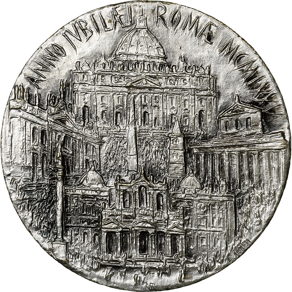 Vaticano, medaglia, Anno Jubilae Romae, 1975, Bronzo argentato, SPL