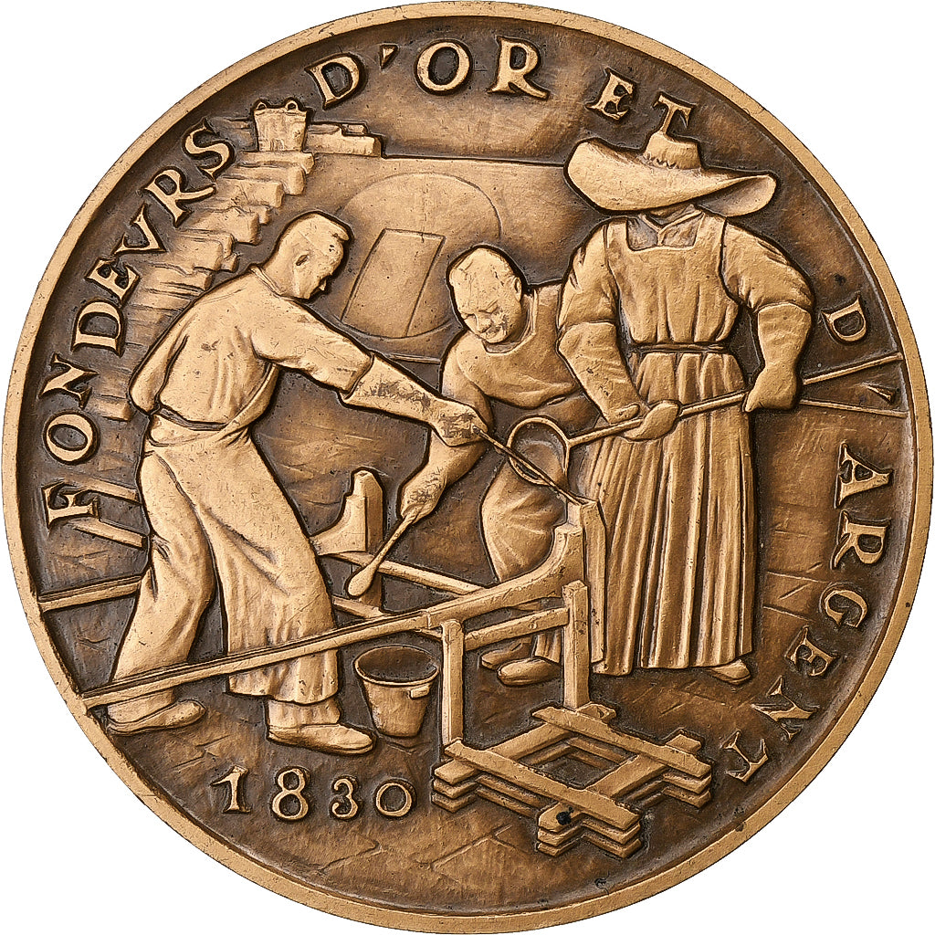 France, Token, Souvenir d'une visite à la Monnaie, Paris, 1960, Bronze, MS(63)