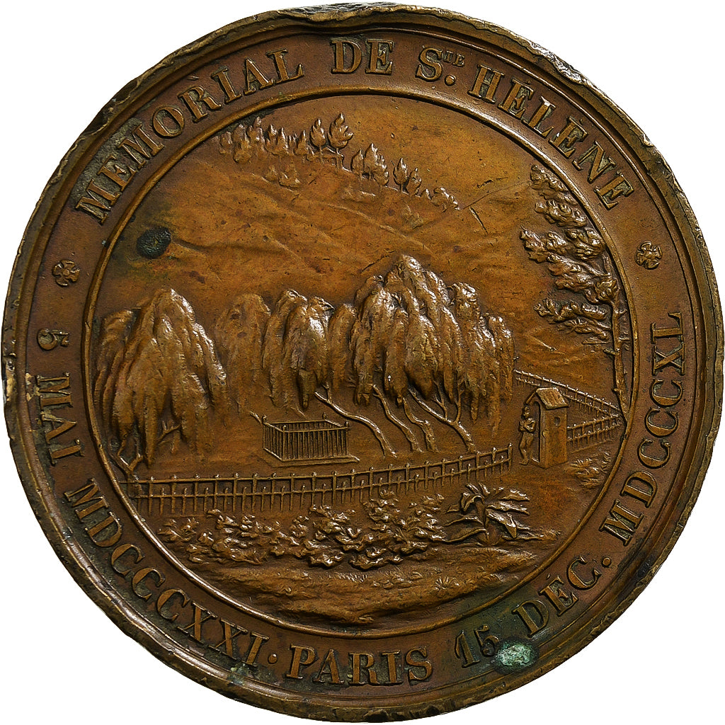 France, Medal, Napoléon Ier, Mémorial de St. Hélène, 1840, Copper, Bovy
