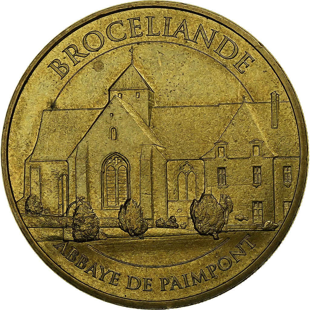 France, Jeton, Abbaye de Paimpont - BROCELIANDE, 2017, Cupro-nickel Aluminium