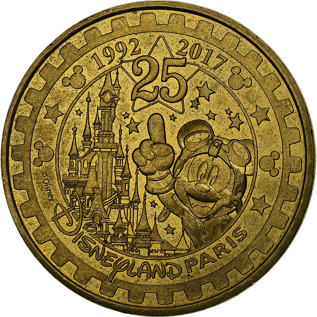 France, Token, Disneyland Paris -25ème anniversaire, 2017, Copper-nickel