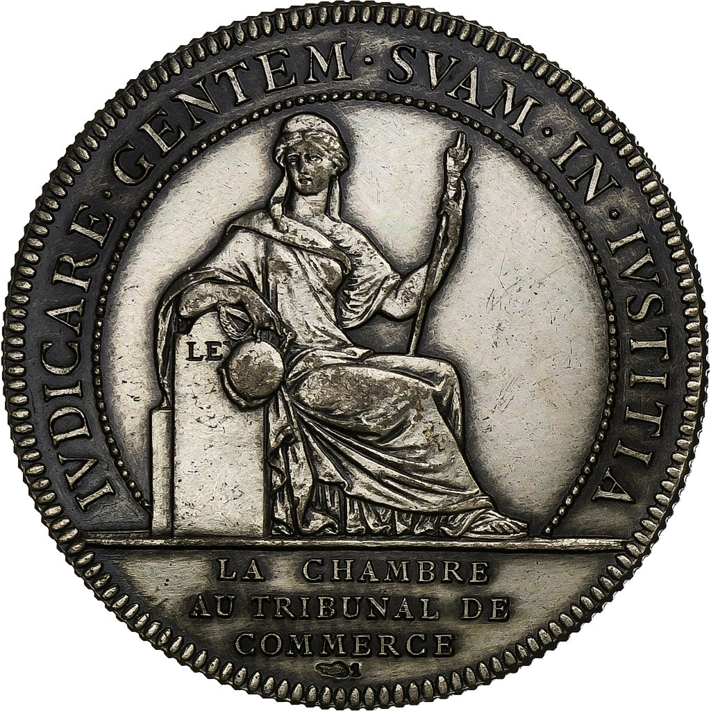 France, Token, Chambre au Tribunal de Commerce, Nantes, Silver, Flan brillant
