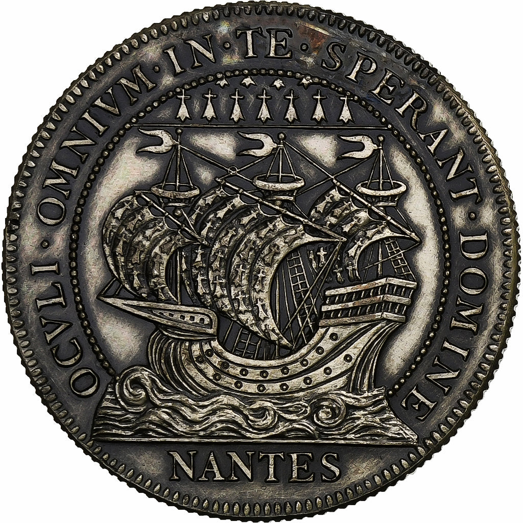 France, Token, Chambre au Tribunal de Commerce, Nantes, Silver, Flan brillant