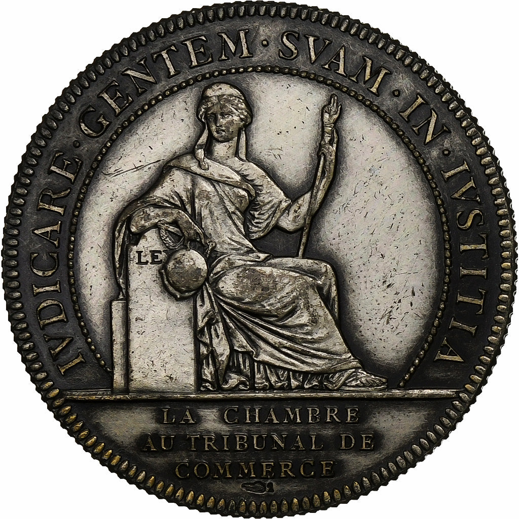 France, Token, Chambre au Tribunal de Commerce, Nantes, Silver, Flan brillant