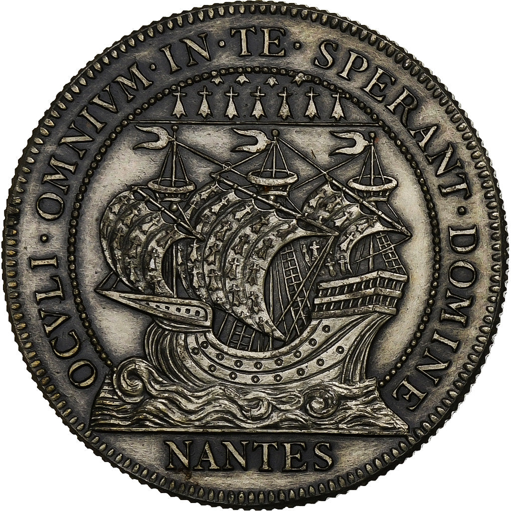 France, Token, Chambre au Tribunal de Commerce, Nantes, Silver, Flan brillant