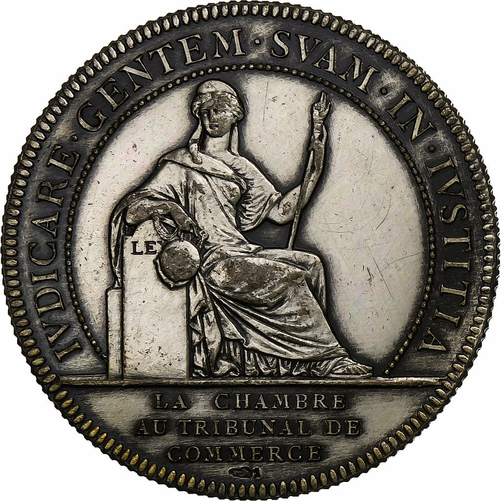 France, Token, Chambre au Tribunal de Commerce, Nantes, Silver, Flan brillant
