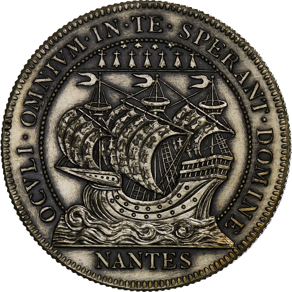 France, Token, Chambre au Tribunal de Commerce, Nantes, Silver, Flan brillant