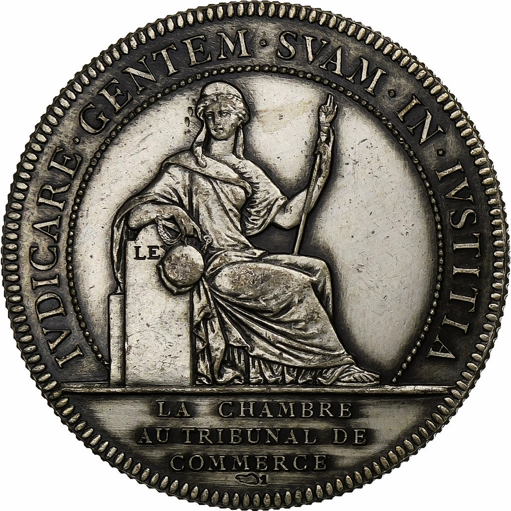 France, Token, Chambre au Tribunal de Commerce, Nantes, Silver, Flan brillant